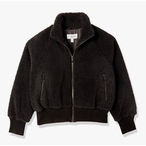 Amazon's The Drop Lee Women's Sherpa Bomber Jacket 2XL BLACK